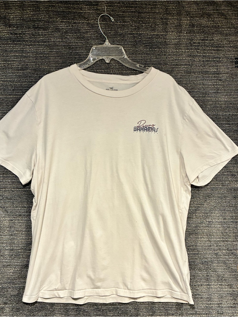 Hollister XL Bahamas Racing Logo Short Sleeve T-Shirt - White